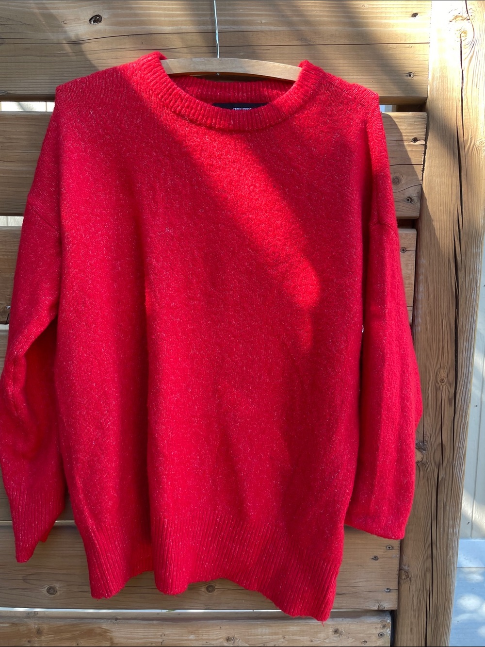Vero Moda Bright Red Crewneck Sweater